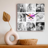 Liebe Sie Mimi 8 Foto Collage Bold moderne Grafik