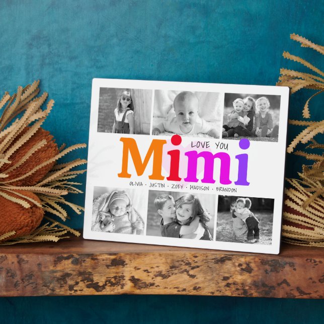 Liebe Sie Mimi farbenfroh kühl modern 6 Foto Colla Fotoplatte (Seite)