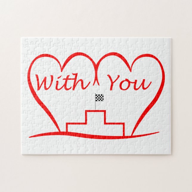 Liebe Sie, mit dem Sie Jubiläum Puzzle (Horizontal)
