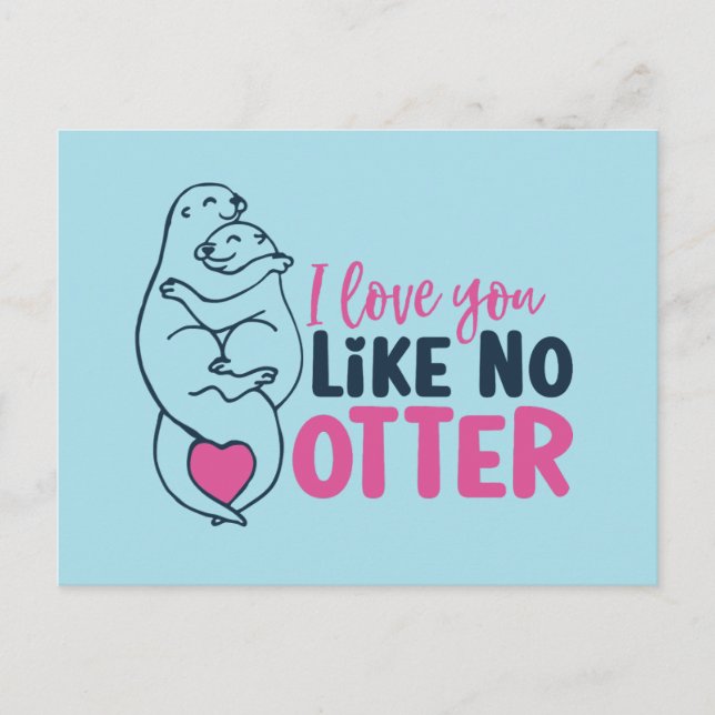 Liebe Sie mögen keine andere Pun Funny Valentine's Postkarte (Vorderseite)