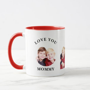 Liebe Sie Mommy Personalisiertes Foto für eine Fam Tasse