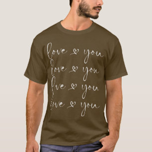 Liebe Sie Niedlichen Valentinstag Design mit Herz T-Shirt