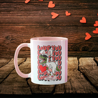 Liebe Sie, Niedlicher Dinosaurier in Sonnenkostüm Tasse
