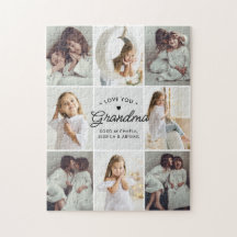 Liebe Sie Oma 8-Foto Collage Persönliche Nachricht