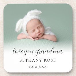 Liebe Sie Oma Foto Name Datum Getränkeuntersetzer