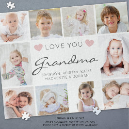 Liebe Sie Oma oder Nickname 10 FotoCollage Puzzle