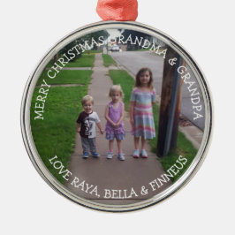 Liebe Sie Oma und Opa Weihnachten Ornament Aus Metall