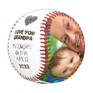 Liebe Sie Opa Custom Foto Collage Achtung Baseball