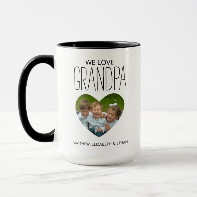 Liebe Sie Opa Foto Kaffee Tasse (Links)