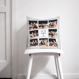 Liebe Sie Opa   FotoCollage Handgeschriebener Text Kissen