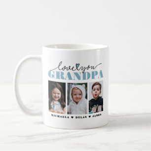 Liebe Sie Opa/Grampa/andere 3-Foto-Kaffee-Tasse Kaffeetasse