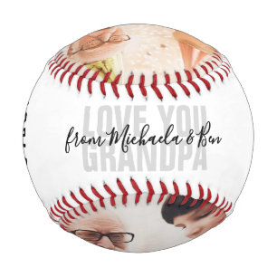 Liebe Sie Opa/Grampy/andere 2-Foto Baseball