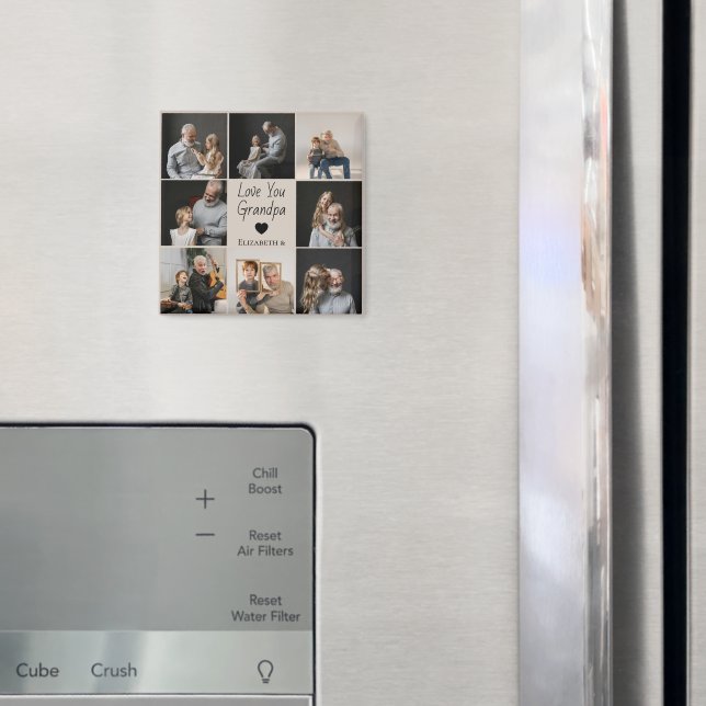 Liebe Sie Opa mit Herz und Fotos - Magnet (In Situ (Kühlschrank))