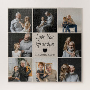 Liebe Sie Opa mit Herz und Fotos - Puzzle