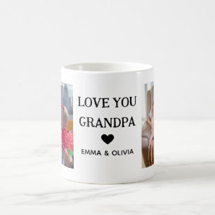 Liebe Sie Opa   Zwei handgeschriebene Fotos Kaffeetasse