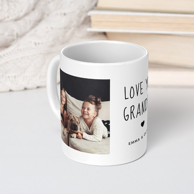 Liebe Sie Opa | Zwei handgeschriebene Fotos Kaffeetasse (Von Creator hochgeladen)