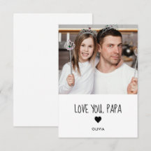 Liebe Sie Papa-Fotokarte