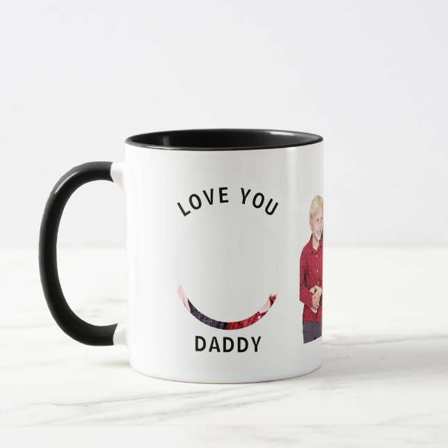 Liebe Sie Papa Personalisiertes Foto für eine Fami Tasse (Links)