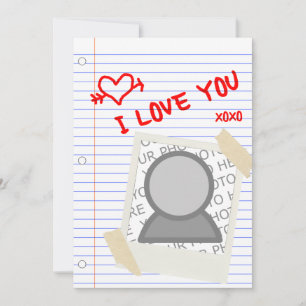Liebe Sie Papier Einladung