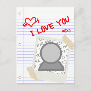 Liebe Sie Papier Postkarte