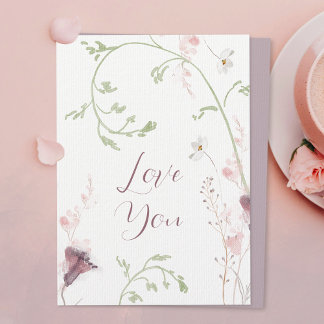 Liebe Sie Pastor Aquarell Valentine Karte