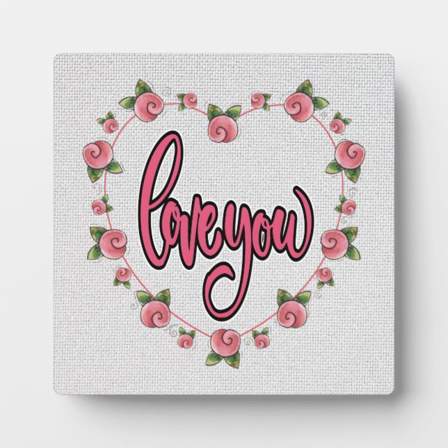 LIEBE SIE Plaque Fotoplatte (Vorderseite)