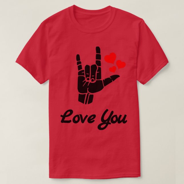 LIEBE SIE SCHLIESSEN Sprachdesign T-Shirt (Design vorne)