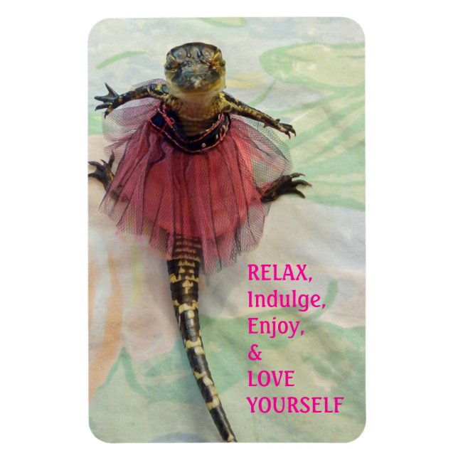 Liebe Sie selbst Alligator Magnet (Vertikal)