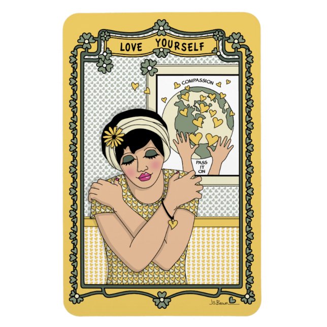 Liebe Sie selbst_C_4x6 Kühlschrank Magnet (Vertikal)