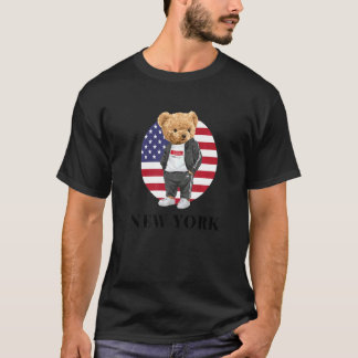 Liebe Sie selbst Coole Illustration Ny Teddy Bären T-Shirt