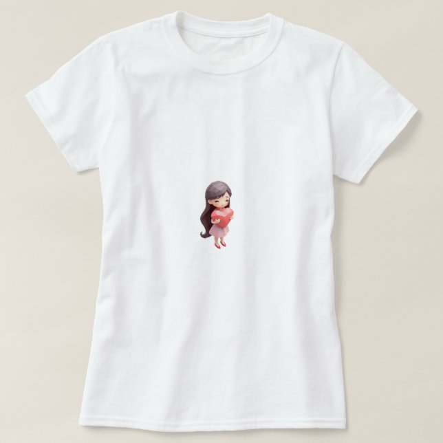 Liebe Sie selbst Erste Niedliche Herzkritik Frauen T-Shirt (Design vorne)
