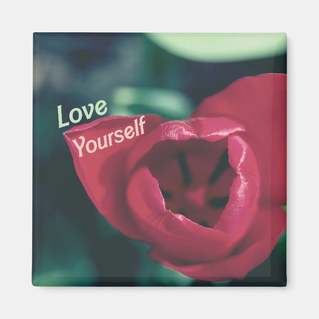 Liebe Sie selbst Esteem Tulip Magnet (Vorne)