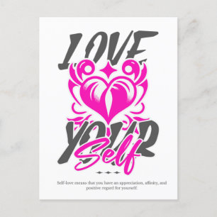 Liebe Sie selbst Postkarte