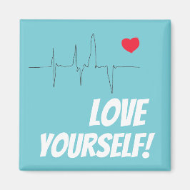 Liebe Sie selbst Pulsfrequenz-Magnet des roten Her Magnet