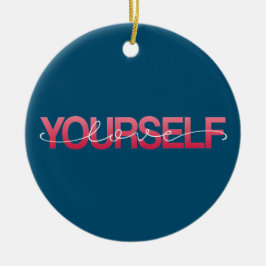 Liebe Sie selbst Valentine Calligraphie | Ornament