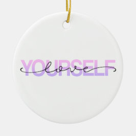 Liebe Sie selbst Valentine Calligraphie | Ornament
