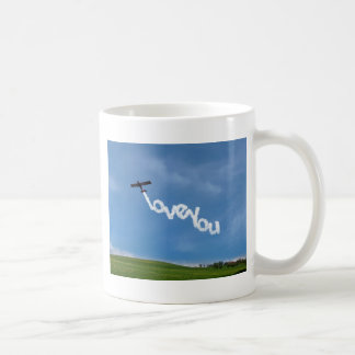 Liebe Sie Skywriting Tasse
