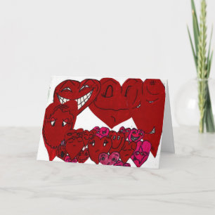 LIEBE SIE VALENTINE HERZcard Feiertagskarte