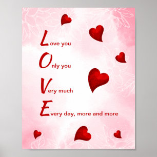 Liebe Sie, Valentine Poster