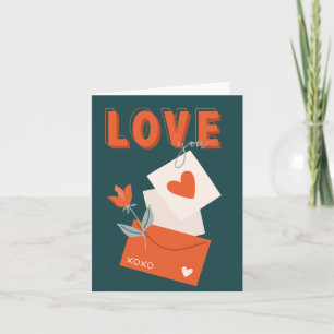 Liebe Sie Valentinstag Dankeskarte