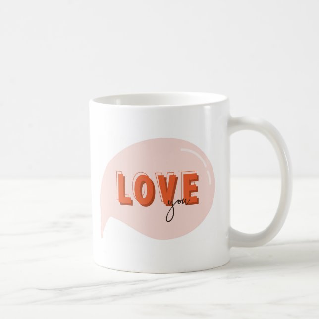 Liebe Sie Valentinstag Tasse (Rechts)