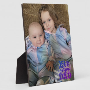 Liebe Sie Vater Fotoplatte