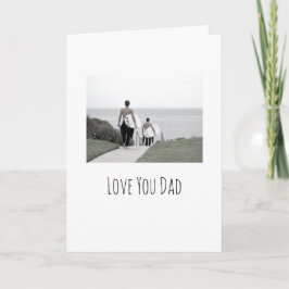 Liebe Sie Vater glückliche Väter Tag Moderne FOTO- Karte
