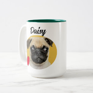 Liebe Sie Vater lustige Hunde Zitat & benutzerdefi Zweifarbige Tasse
