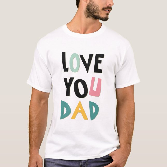 Liebe Sie Vater Männer T - Shirt (Vorderseite)