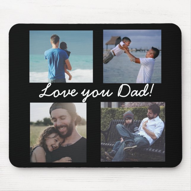 Liebe Sie Vater, Personalisiertes Foto Maus-Pad Mousepad (Vorne)
