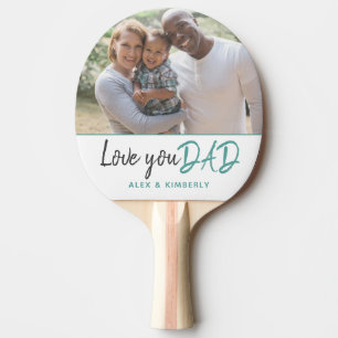 Liebe Sie Vater Türkisschrift Foto Tischtennis Schläger