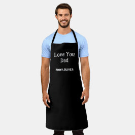 Liebe Sie Vater Vater und Kinder Name Vatertag Ges Schürze