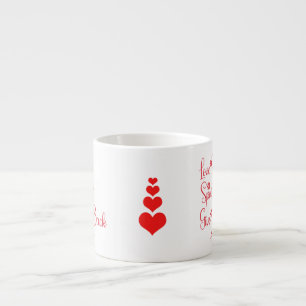 Liebe sie, verwöhne sie, gib sie Oma zurück Lustig Espressotasse
