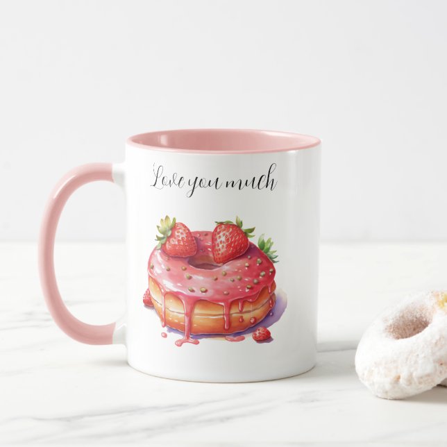 Liebe Sie viel Tasse (Mit Donut)